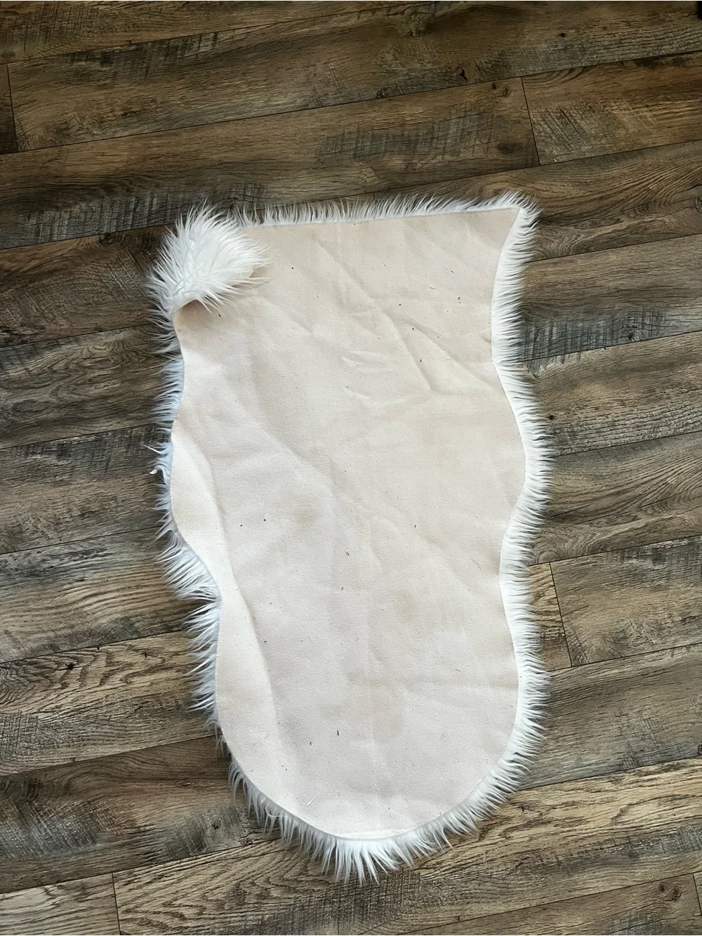 Faux sheep skin sofa decor